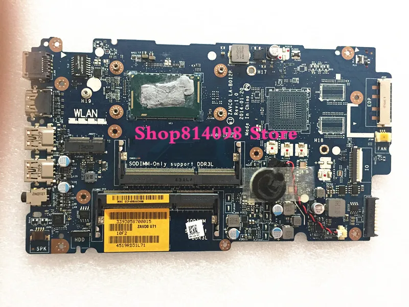

Laptop Motherboard FIT FOR Dell Inspiron 5447 5442 5542 5547 Notebook PC ZAVC0 LA-B012P 2957 CPU mainboard