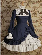 Gothic Punk Cotton Two-Piece Lolita Dress Costumes