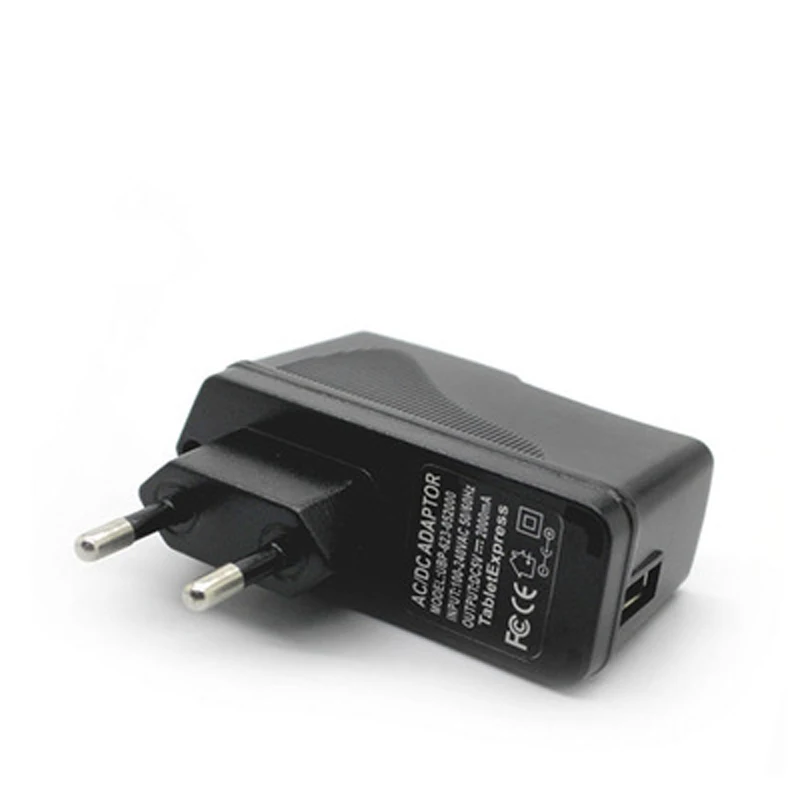 

New 5V2A Tablet USB Charger Network Set-top Box 5V Power Adapter EU 2 Pcs/lot