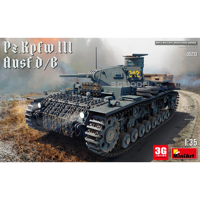 MINIART сборочный бак 35213 Немецкий III средний танк D/B Тип 1/35 модельный комплект