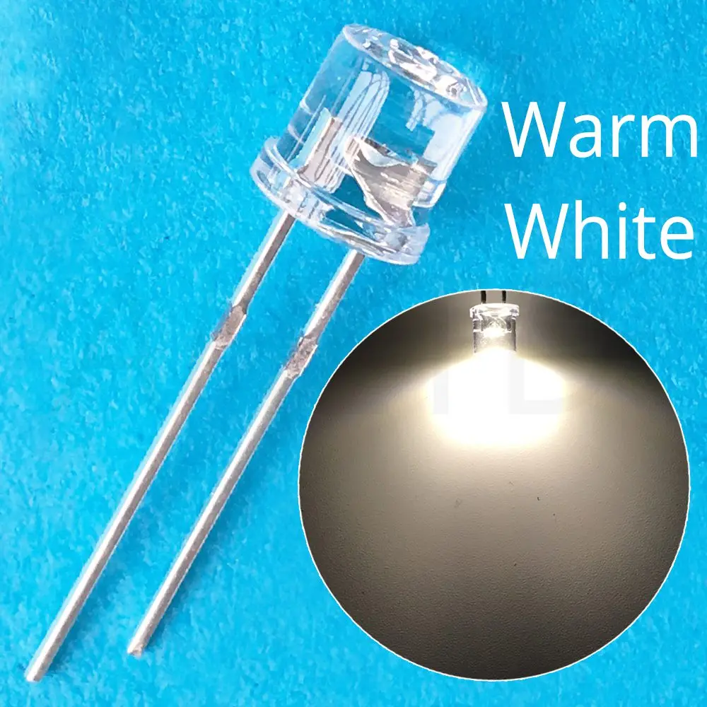 Ahltd 5mm Flat top white Red Pink Yellow Blue Wide Angle Light lamp Diode LED ultra bright bulbs emitting diodes F5 5mm Lamp