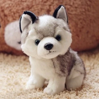 Stuffed Animal Toys Kids Husky Dog Plush Toys for girls boys Husky Wolf Plush Cute Small soft toys Stuffed Animal Birthday Gift 18cm genuine husky plush toys cute soft animal dog toys doll creative gift for kids birthday gift