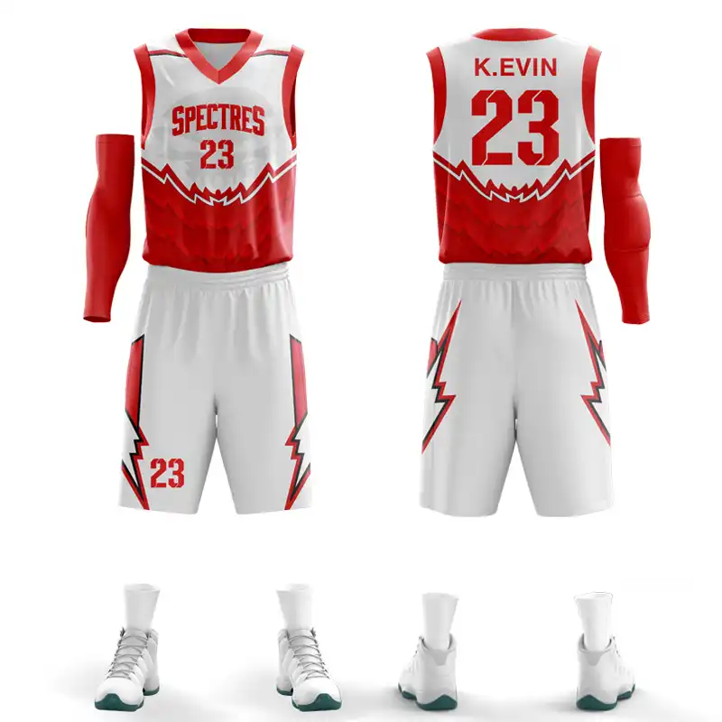 red basketball jersey design