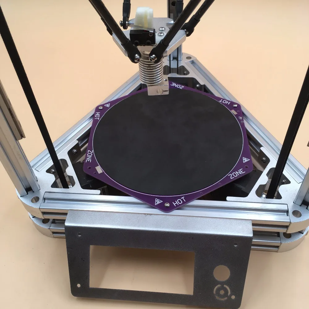 Blurolls все алюминиевые DIY Reprap коссель росток мини 3d Принтер механический комплект с подогревом кровать, автоматическое выравнивание