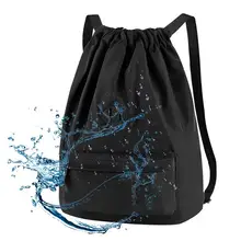 Vbiger, унисекс, нейлоновая сумка на шнурке, большая емкость, водонепроницаемый рюкзак, школьная сумка на плечо для школы, путешествий, покупок