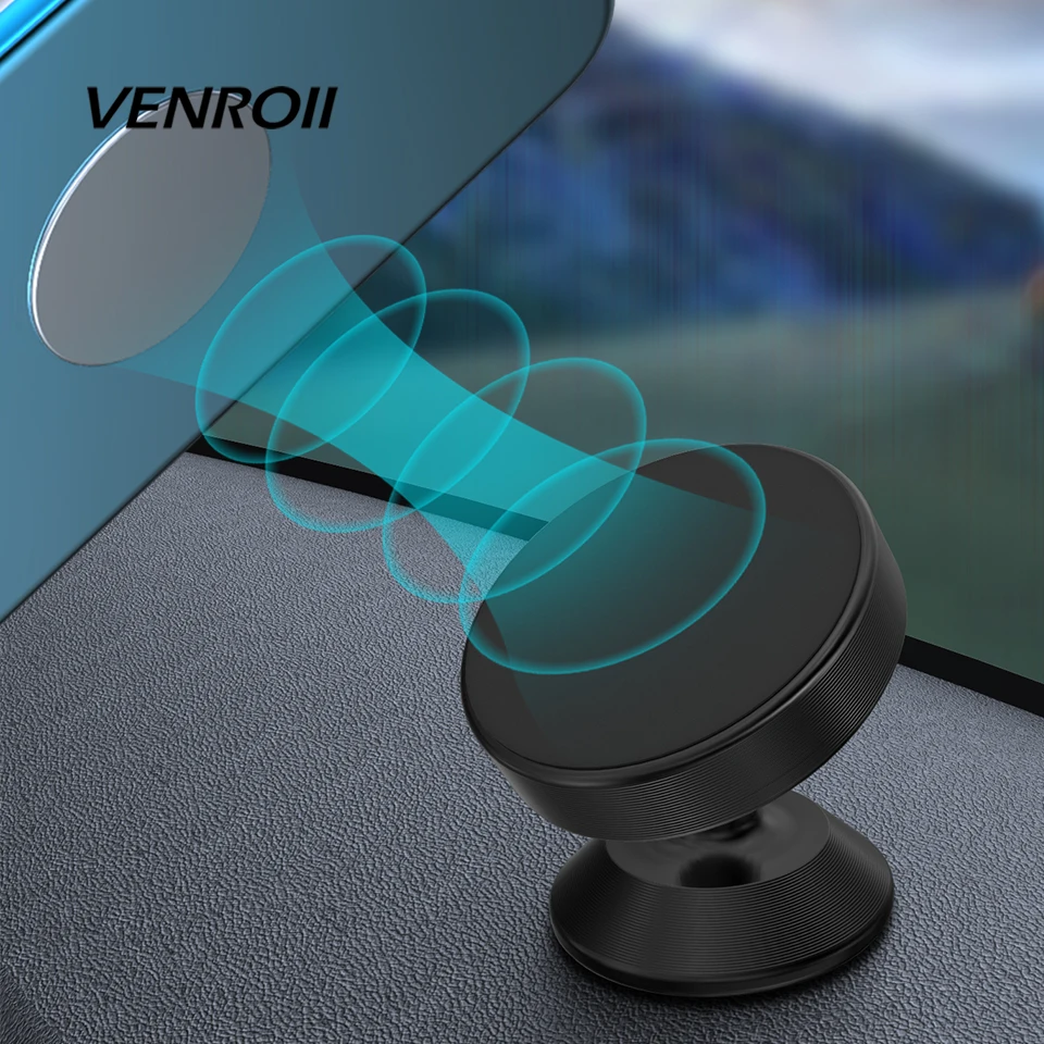 

Venroii Magnetic Phone Car Holder for iPhone X XS XR Dashboard Magnet Mount Stand Universal CellPhone Bracket for Samsung Huawei