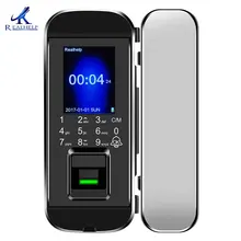 2000 пользователей, биометрический дверной замок с отпечатком пальца для стеклянной двери, пароль, дверной замок с идентификационными картами, голосовое руководство