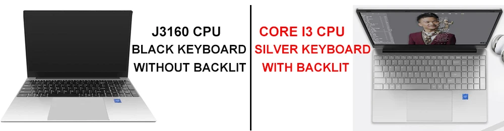 J3160/Core i3 ноутбук 15,6 дюймов с 8G ram 1 ТБ HDD Игровые ноутбуки компьютер с подсветкой Клавиатура ips дисплей ноутбук Win10 OS