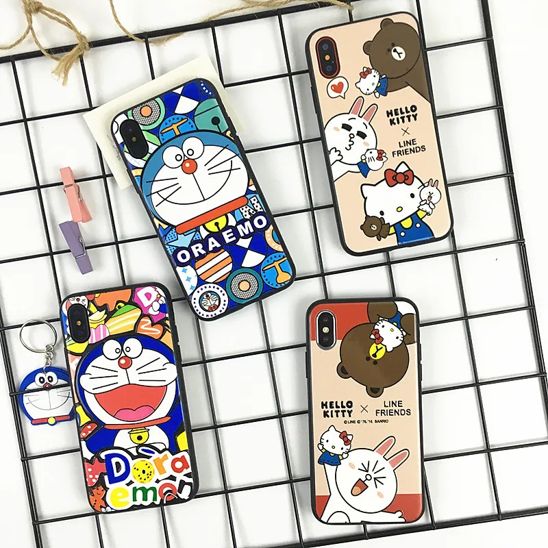 

For IPhone 6 6S Plus 7 Plus 8plus for IPhone X Lovely Cartoon Phone Cases Covers Patterned Protective Phone Cover Capa Coque