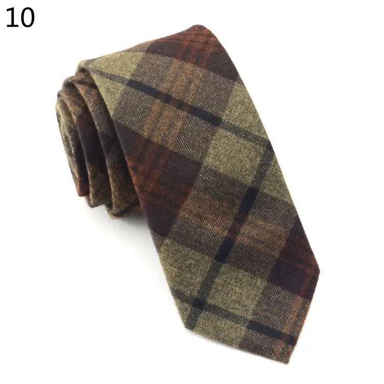 TagerWilen шерстяной галстук облегающий 6 см цветочный галстук Высокая мода клетчатые галстуки для мужчин узкий галстук галстуки мужские s Gravatas Ho мужские s T-05 - Цвет: 10