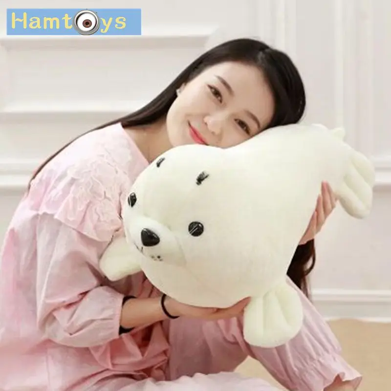 Hamtoys Sea Lion Plush Toys for Children Kids Super Cute White Animal Stuffed Brinquedo Baby | Игрушки и хобби