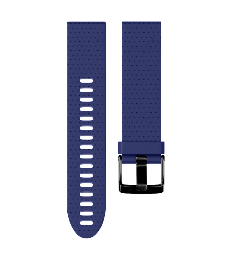 Новинка, сменные Смарт-часы из мягкого силикона, быстросъемный, легко прилегающий браслет, ремешок для часов Garmin Fenix 5S Plus - Цвет: Dark Blue