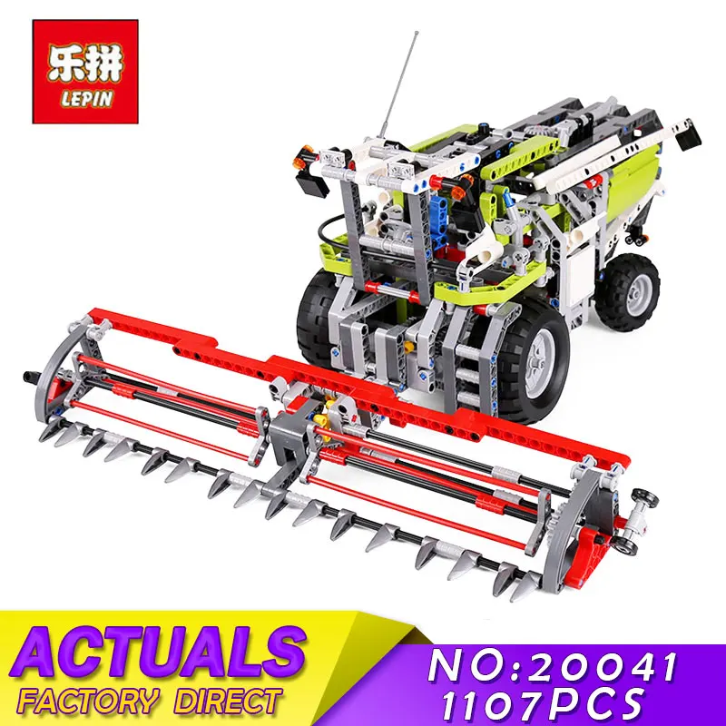 

Lepin 20041 1107Pcs Genuine Technic Series The Combine Harvester Set Educational Building Blocks Bricks Toys 8274 Model Gift