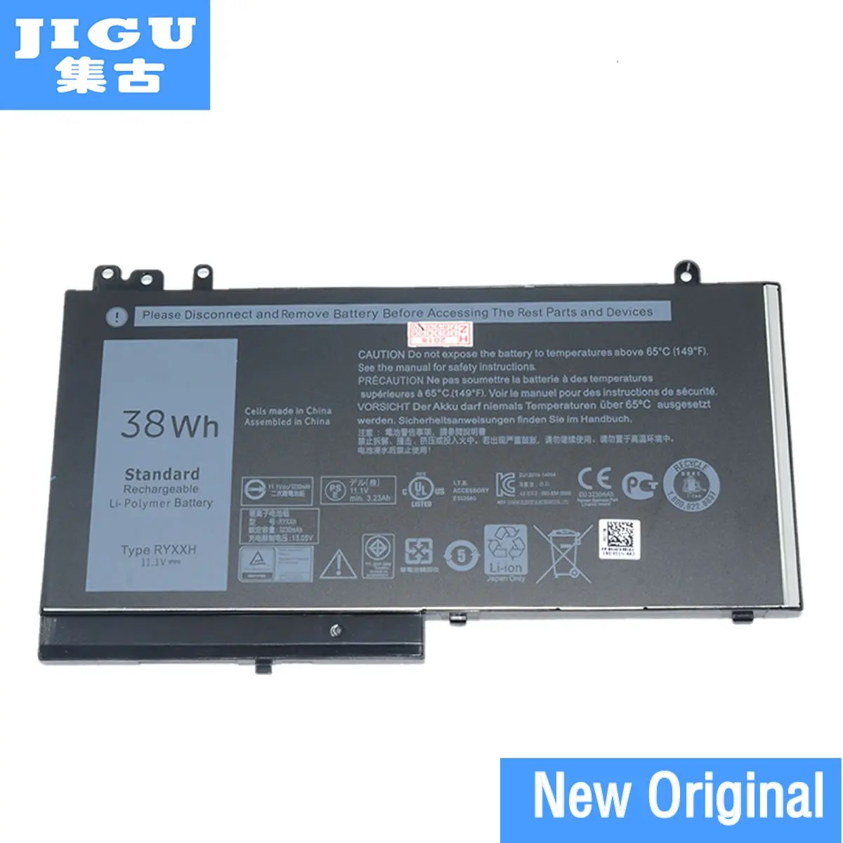 Оригинальный аккумулятор JIGU 05TFCY 09P402 5TFCY RYXXH для DELL Latitude 12 5000 E5250 E5250|original laptop
