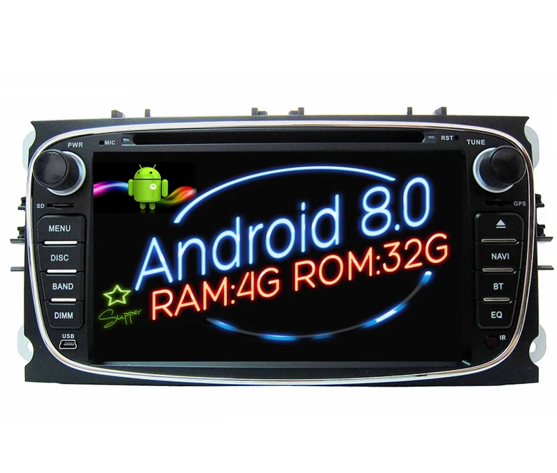 Excellent Octa(8) Core Android 8.0 Car Dvd Player gps FOR FORD MONDEO/FOCUS/S-MAX/GALAXY Navi audio multimedia auto stereo RAM 4G ROM 32G 0