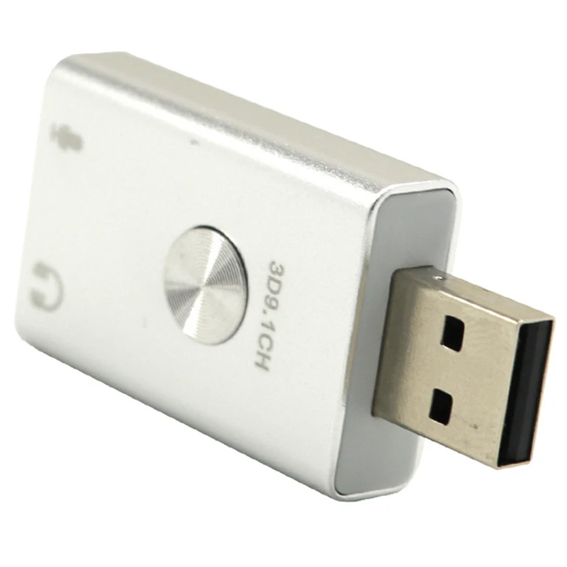 USB Виртуальный 9,1 Звуковой адаптер с usb-портом для настольного компьютера или ноутбука