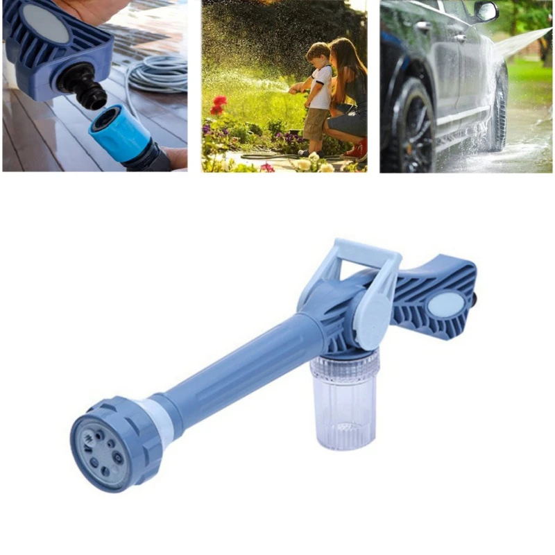 Garden 8in1 Water Jet Spray Gun Sprinkler Nozzle Wash Yard Car Watering Cleaning