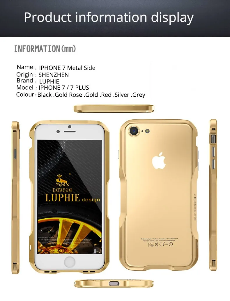 をiphone 5 5s 8プラスケースアルミフレーム超薄型電話ケースカバーiphone Se アクセサリー7プラスシェル Cover For Iphone For Iphonecover For Aliexpress