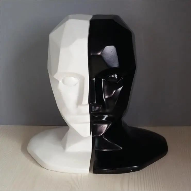 Office Living Room Desk Ornament Decor Art Sculpture Retro Resin