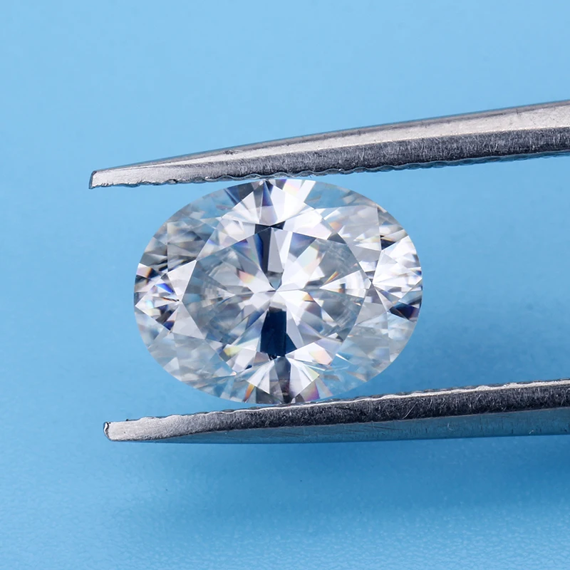 Белый цвет EF VVS Moissanite diamondts 7*9 мм лед измельченный Овальный моиссанит свободные