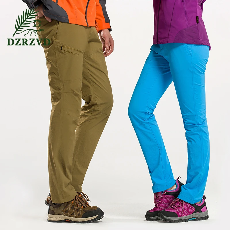 Dzrzvd verano al aire libre Pantalones de senderismo primavera hombres deportes elástico Softshell splicing transpirable camping senderismo secado rápido Pantalones