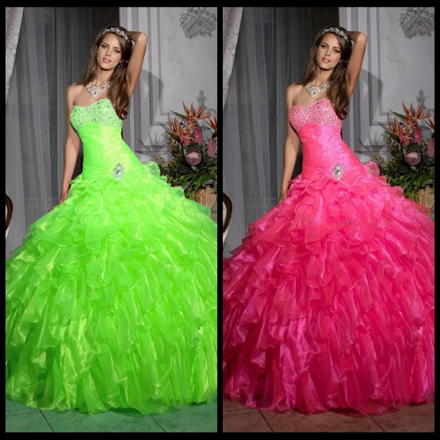 Hot Pink And Lime Green Wedding Dresses