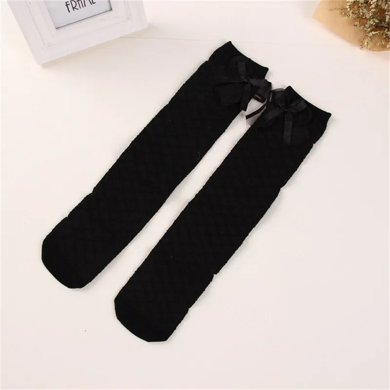 Bow Socks for Girl Knee High Long Socks Summer White Socks for Children Tiny Cottons tutu Socks Cheap Stuff New