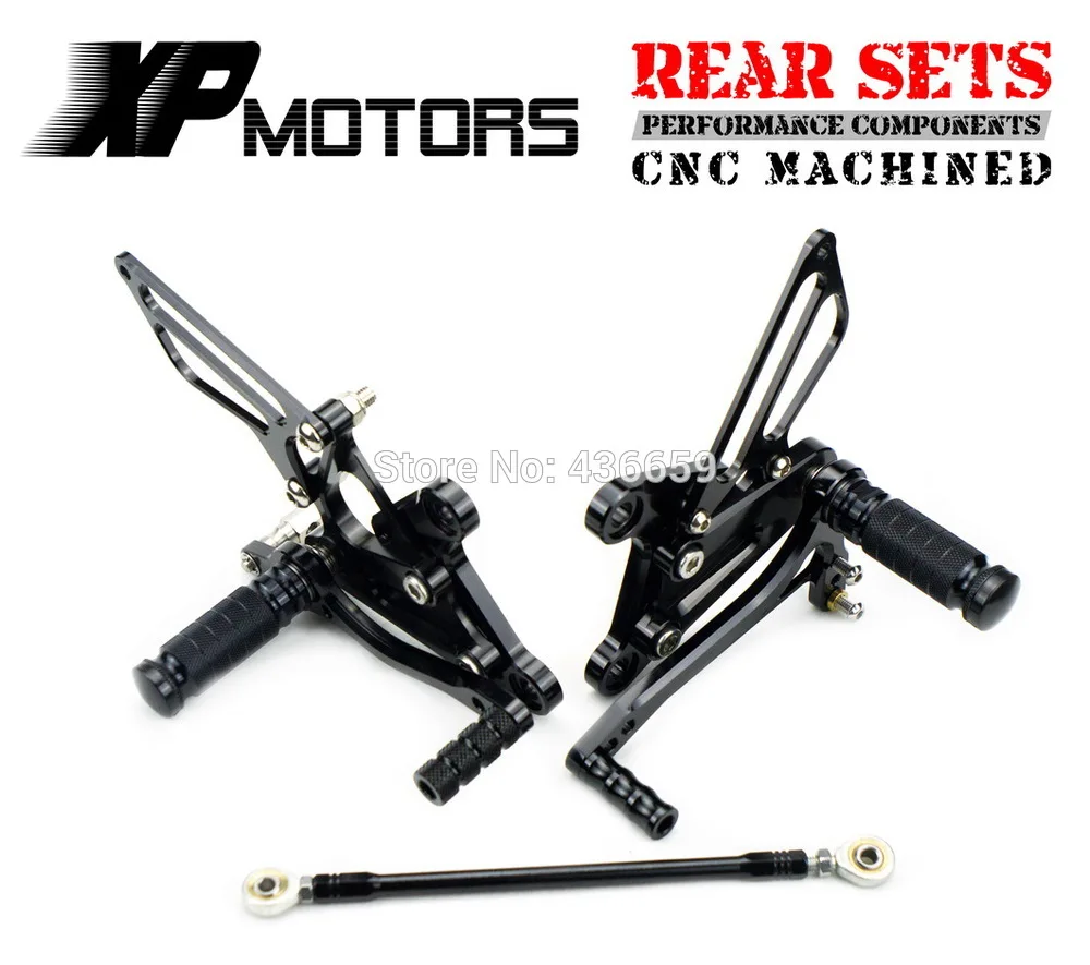 

Black Racing Foot Pegs Adjustable Race Rear Sets For Kawasaki Ninja ZX-6R 2009 2010 2011 2012 2013 2014