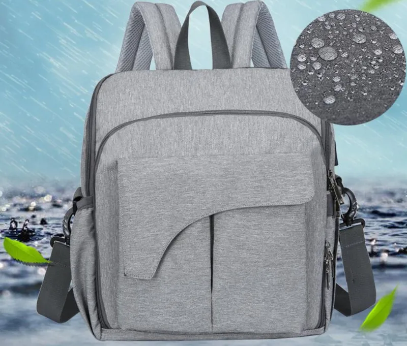 MOTOHOOD Portable Baby Seat Baby Diaper Bags Backpack Waterproof USB Stroller Baby Bag For Mom Organizer Maternity Bag  (4)