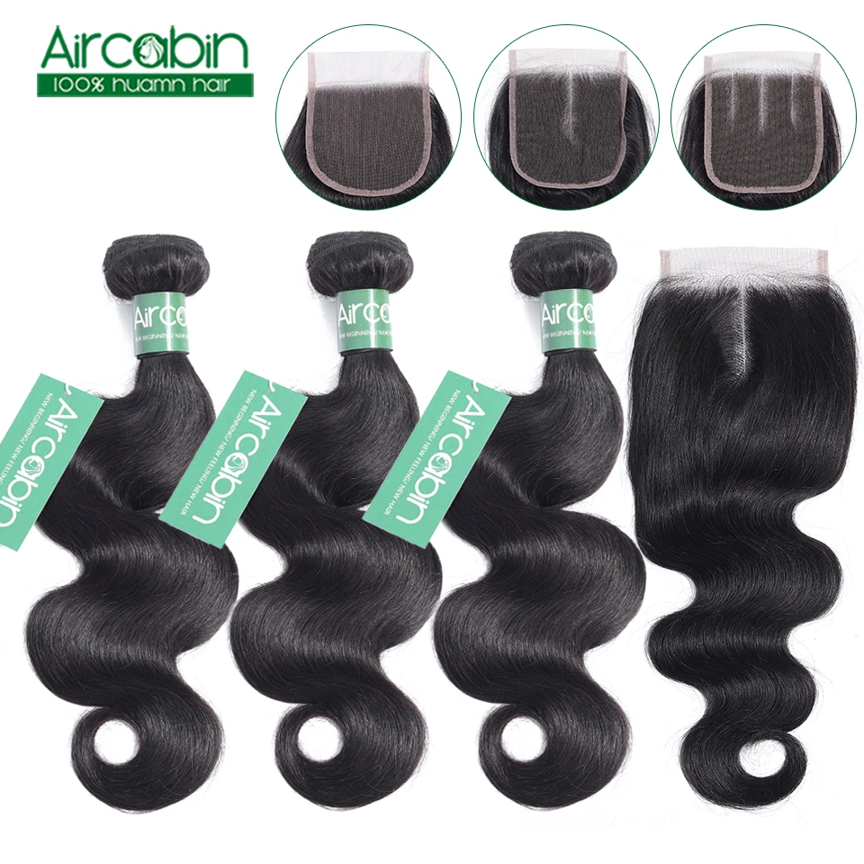 

Body Wave Bundles With Closure Brazilian Hair Weave Bundles With Closure Non Remy 100% Human Hair Bundles With Closure