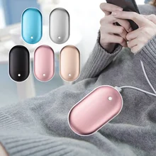5200mAh 5V Cute USB Rechargeable LED Electric Hand Warmer Heater Travel Handy Long-Life Mini Pocket Warmer Home Warming Product kbxstart usb handy hand heater deer bunny power bank mini rechargeable polymer electric pocket heater hand warmer usb verwarmer