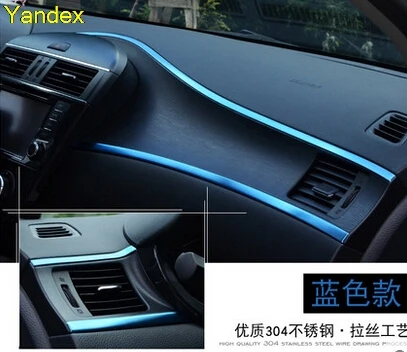 Яндекс для Nissan Tiida управления Изменение бардачок интерьер trimcar ckers центральной нержавеющая сталь Sequin panel