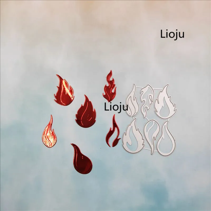 

LIOJU flame Dies Fireworks Metal Cutting Dies New 2019 Die Cut Craft Embossing Card Making Christmas DIY