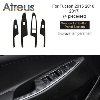 

Atreus Interior Decorative Carbon Fiber Trim Car Stickers Auot Accessories For Hyundai Tucson 2017 2016 2015 2018