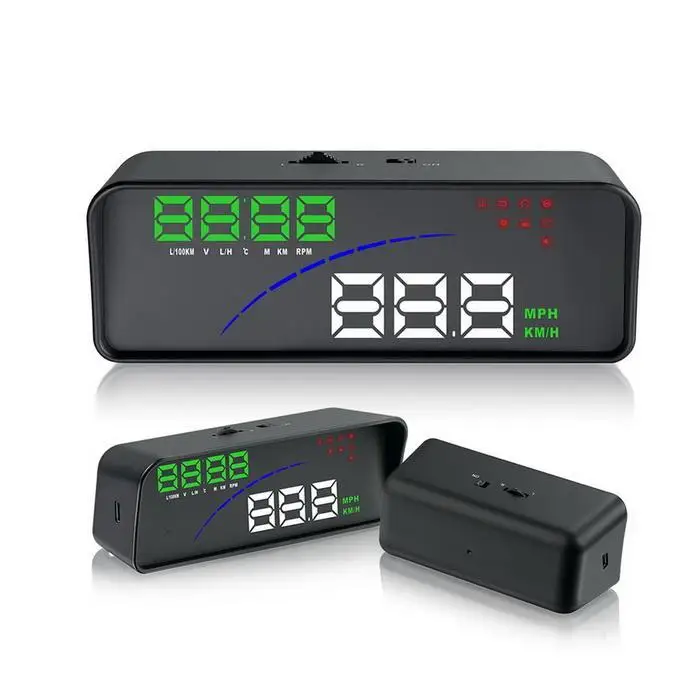 P9 3.6Inch Car Head Up Display OBD HUD On-Board Computer hud Display Car Electronics obd2 Car Speedometer Windshield Projector