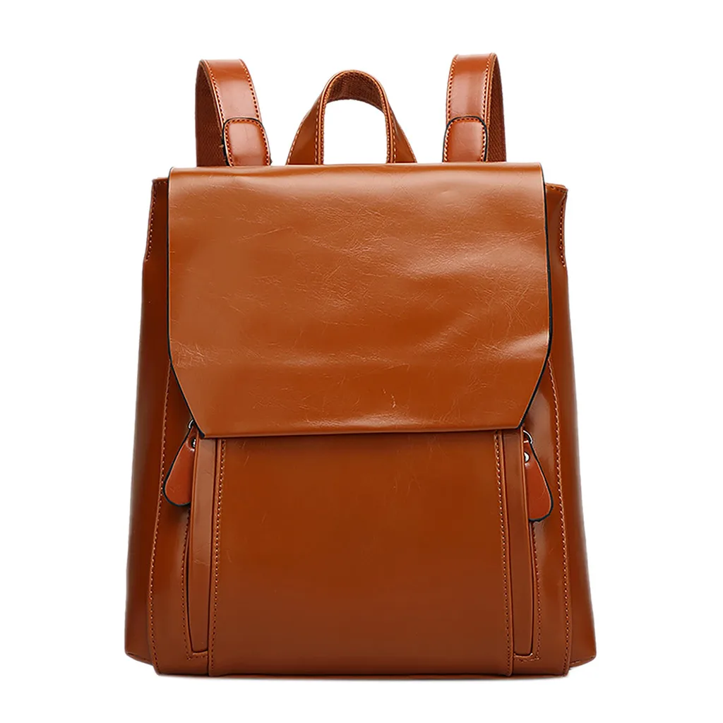 

Women Backpacks PU Leather Female Backpack Soft Face Fashion Retro school Backpack Teenage Girls anti theft backpacks 24