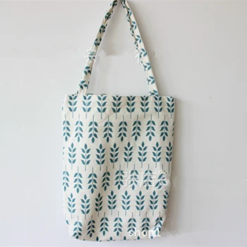 

Zakka Portable Flax Tote Bag Toys Storage Bag Women Shopper Reusable Shopping Shoulder Bags Small Trees Organizer BBB0143