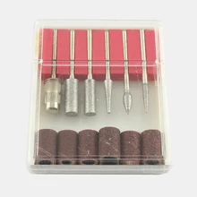 2 комплекта 6 шт. сверла и шлифовальный ленточный Набор для замены ногтей электрическая пилка металлические биты инструменты для ногтей дропшиппинг E0236X