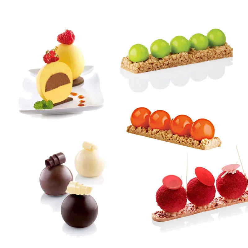 

15 Cavity Round Ball Mold Chocolate Non-stick Silicone Mold Baking Truffle Dessert Cake Decoration Tools