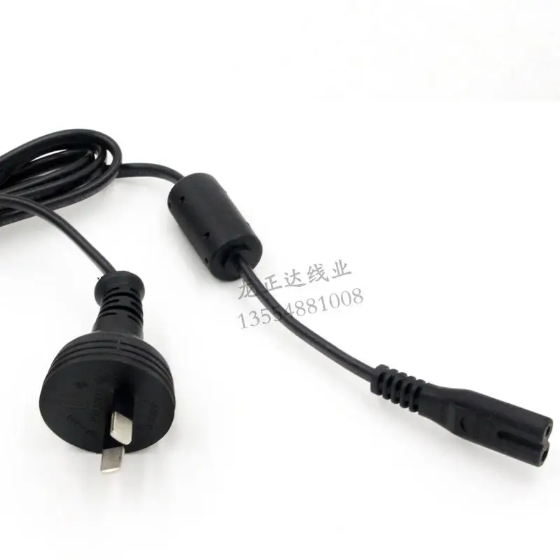 

Fusing Standard 1.5 M Australian Two-plug Eight-tail Power Supply Line 2x0.75mm Tape Magnetic Ring Card Connection Line Manufacturer Di Free shipping