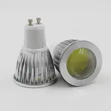 GU10 затемнения 9 Вт COB Светодиодный прожектор AC110-220V высокое Мощность светодиодная электрическая лампочка цена
