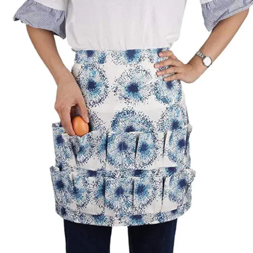 

Egg Gathering Apron with 12 15 Pockets Apron Egg Holding Collecting for Hatchery Chicken Farm Working
