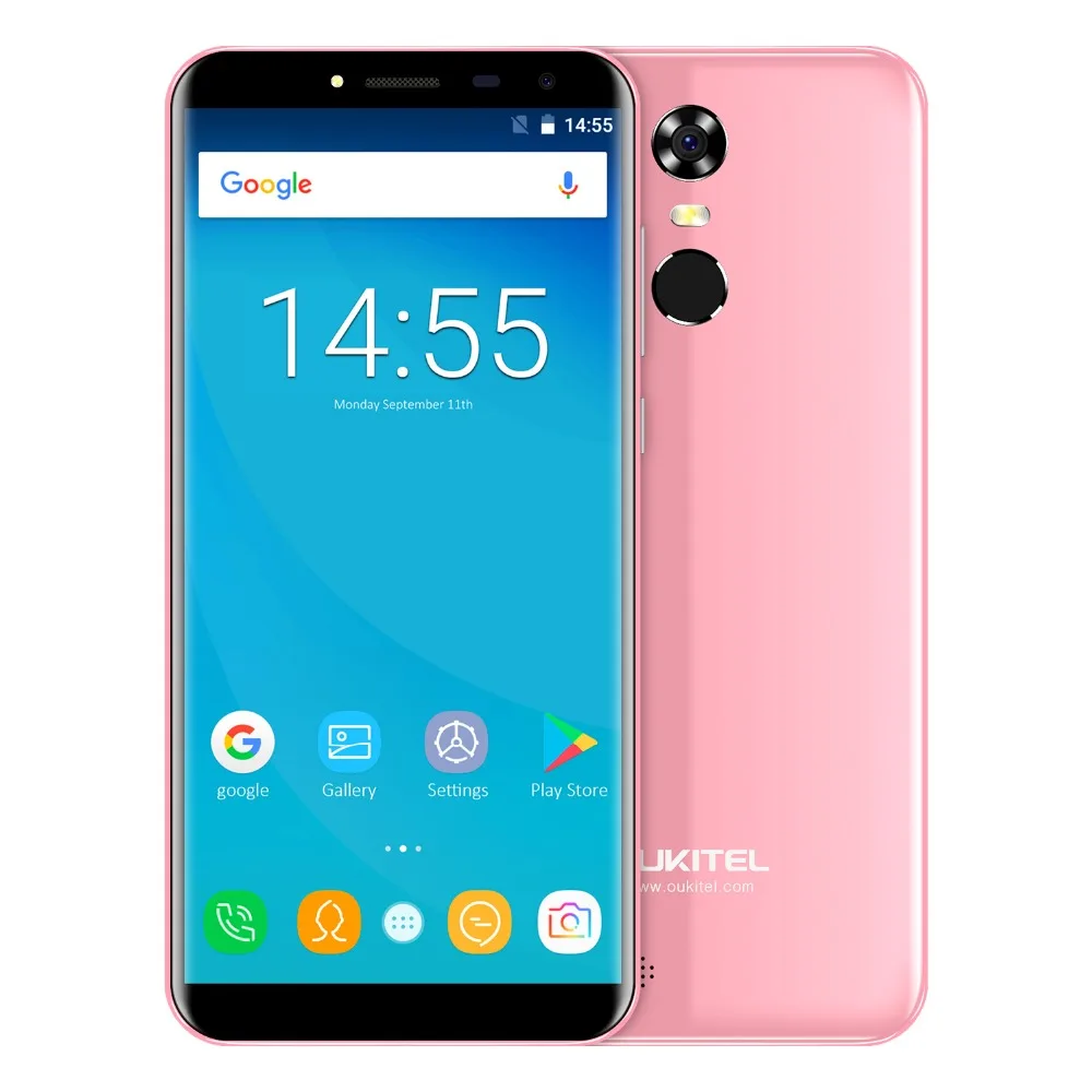 Оригинальный Oukitel C8 5,5 "2 GB Оперативная память 16 Гб Встроенная память MTK6580A 4 ядра Android 7,0 13MP 3000 mAh отпечатков пальцев ID телефона