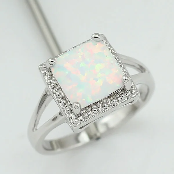 Опт розничная продажа серебро Четыре коготь инкрустация белый розовый синий