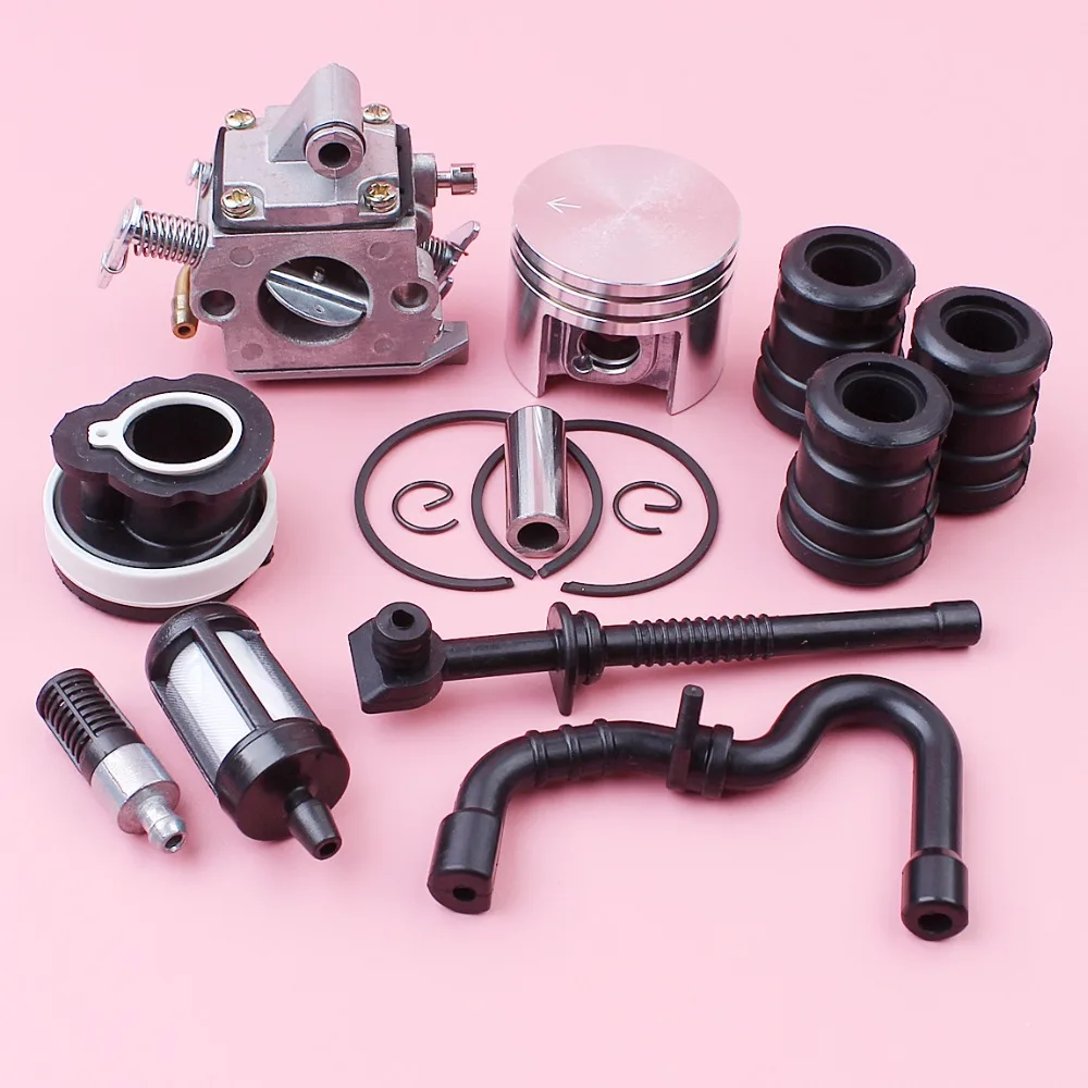 

Carburetor 38mm Piston For Stihl MS180 018 MS 180 Zama C1Q-S57 Carb AV Buffer Intake Manifold Fuel Oil Filter Hose Kit