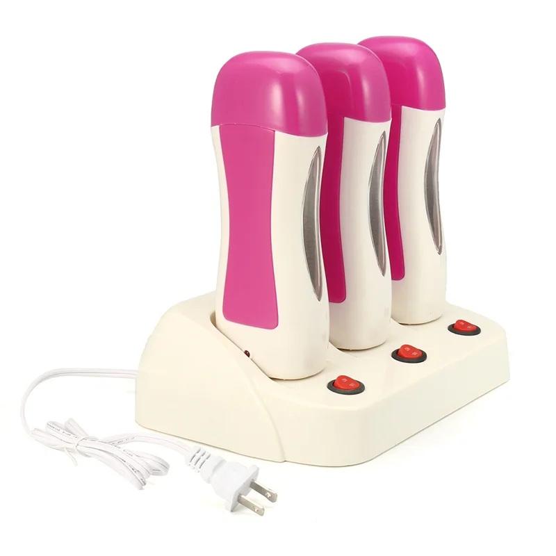 

3Pcs/Set Depilatory Wax Heater Cartridge Machine Waxing Paraffin Epilator Hair Removal Depilation Waxing Machine Full Body Care