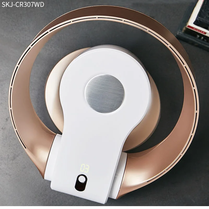 Golden Table/Floor Wall Mounted Electric Bladeless Fan With Remote