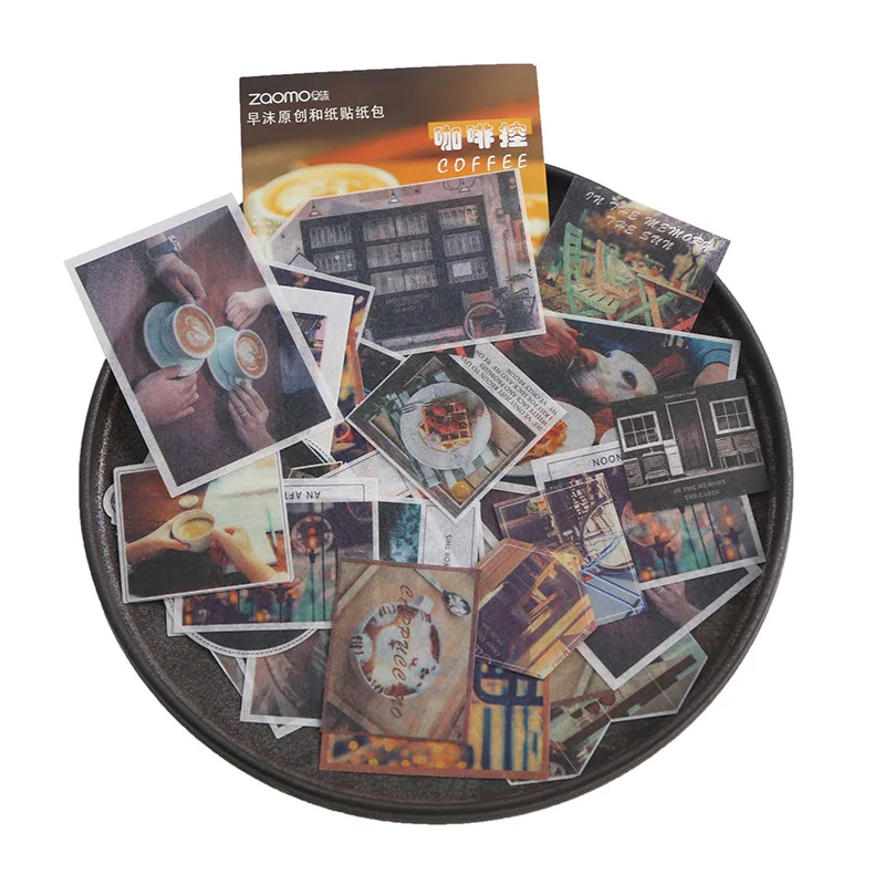Vintage Travel Series Paper Sticker Pack Handbook Journal Diary Decorative Sticker Paper Scrapbooking Diy Craft Stationery