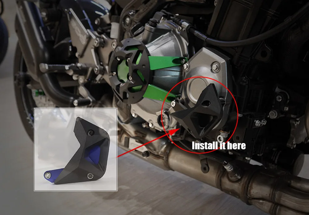 Для мотоциклов kawasaki Z900 2017 Z1000 2010 аксессуары для защита двигателя защитный чехол