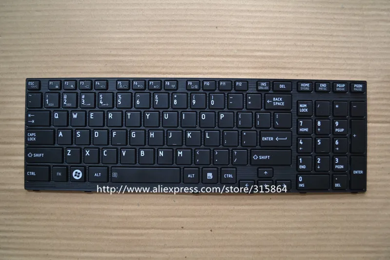 

US NEW LAPTOP KEYBOARD FOR TOSHIBA Satellite P750 A660 A600 A600D A665 P750D P755 P770 P775 English version